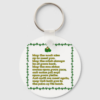 May the road rise up to meet you. keychain