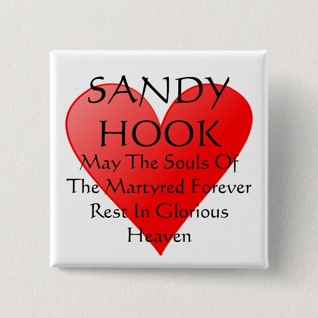 MAY THE SOULS OF THE MARTYRED REST IN... PINBACK BUTTON (Front)