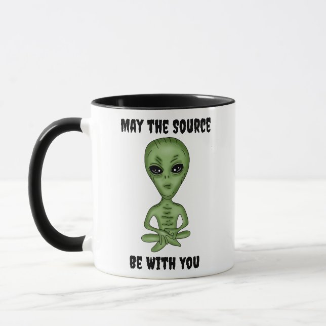 May the Source Be With You | Alien Extra Terrest Mug (Left)