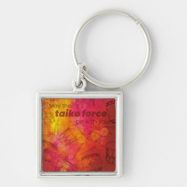 May the taikoforce be with you keychain (Front)