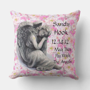 May They Fly With The Angels Throw Pillow