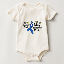 May Warbler Neck Awareness Month Infant Organic Creeper