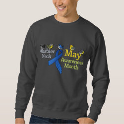 May Warbler Neck Awareness Month Men's Basic Sweatshirt