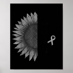 May we wear gray brain cancer rainbow awareness mo poster