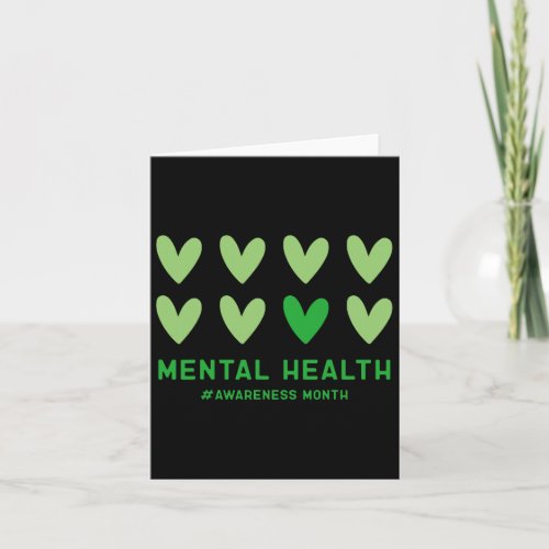 May We Wear Green Mental Health Awareness Month  Card