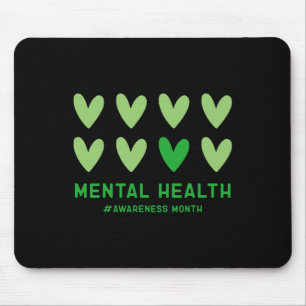 May We Wear Green Mental Health Awareness Month Mouse Pad