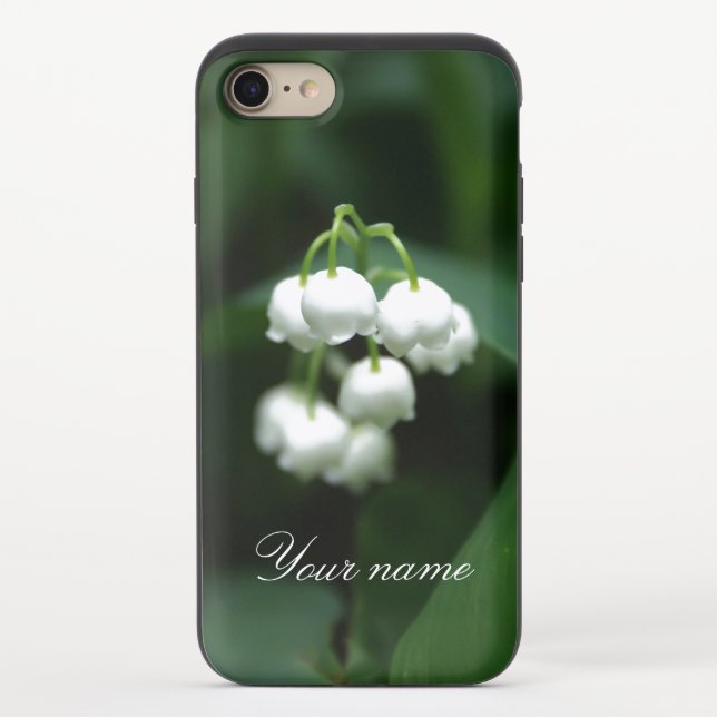 May white lilies uncommon iPhone case (Back)