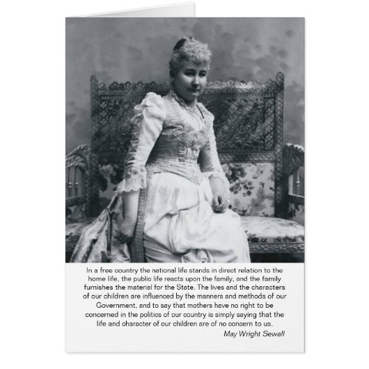 May Wright Sewall-Mothers & Politics (Front)