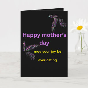 May You Always Be Happy" Heartfelt Mom Card