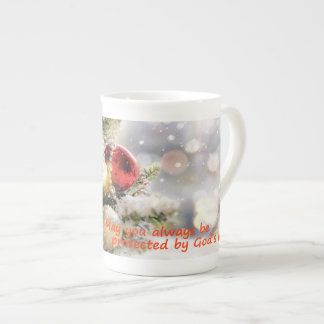 May you always be protected by God's love Bone China Mug