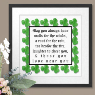 May you always have walls for the winds, poster