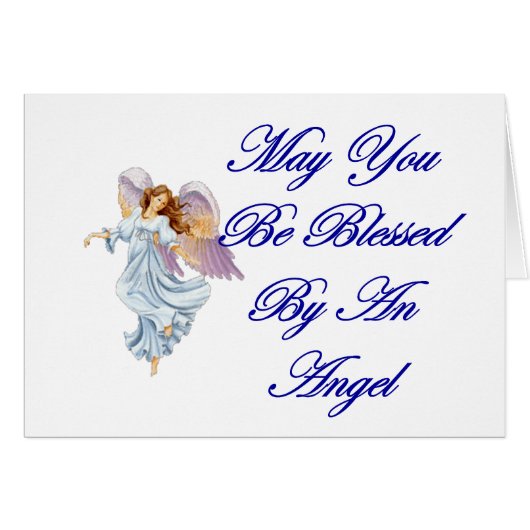 May You Be Blessed By An Angel Cards (Front Horizontal)