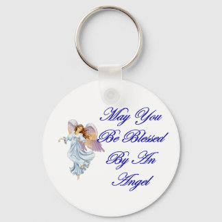 May You Be Blessed By An Angel Keychain