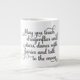 May you dance with fairies Irish Blessing Large Coffee Mug