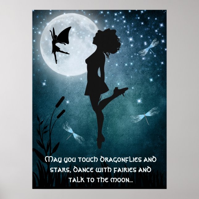 May You Dance with Fairies Irish Dance Hard Shoe Poster (Front)