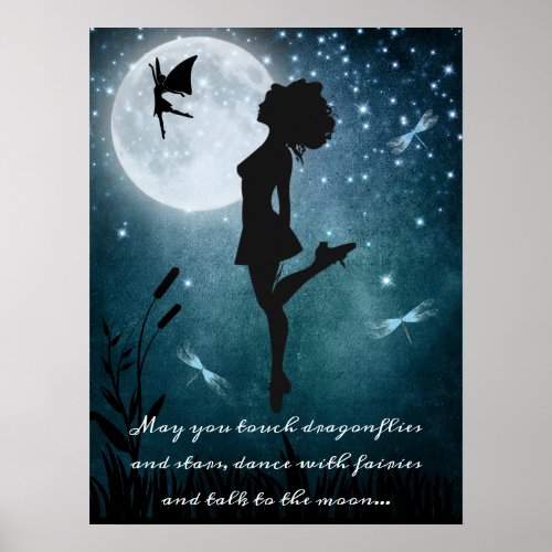 May You Dance with Fairies Irish Dance Hard Shoe Poster