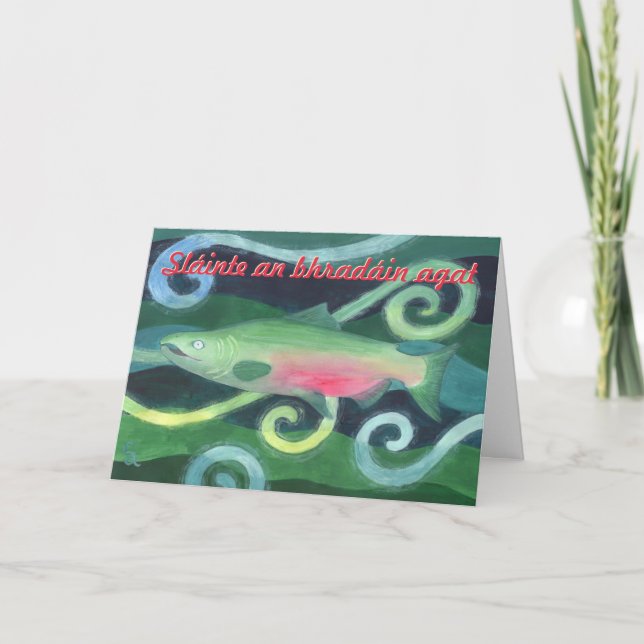 May you have the Health of a Salmon Card (Front)