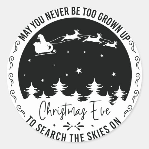 May You Never be Too Old to Search the Skies Classic Round Sticker