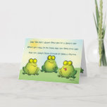 May You Never Find Frogs In Your Underpants Card at Zazzle