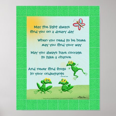 May You Never Find Frogs In Your Underpants Poster