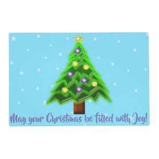 May your Christmas be filled with Joy! Placemat