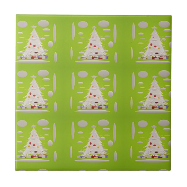 May your Christmas be kind of fun Ceramic Tile (Front)