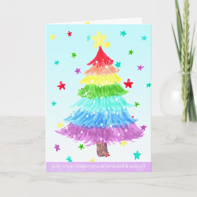 May Your Christmas be Sparkly and Bright Card (Front)