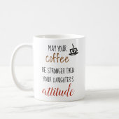 May Your Coffee Stronger Then Daughter's Attitude Coffee Mug (Left)