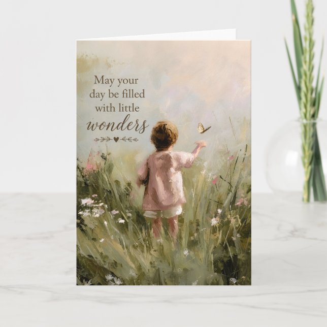 May Your Day Be Filled Wonders Card (Front)