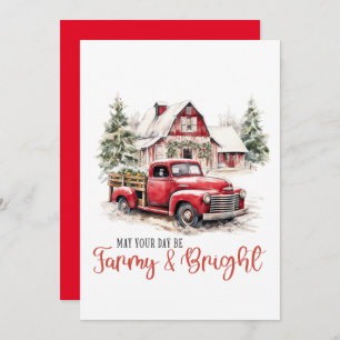 May your day be Marry and Bright  Invitation