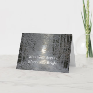 May your days be Merry and Bright Holiday Card