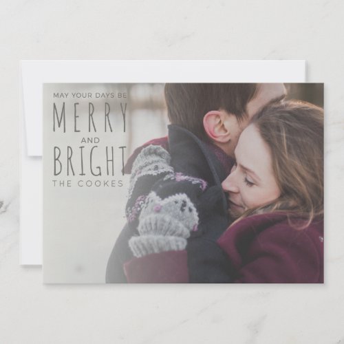 MAY YOUR DAYS BE MERRY AND BRIGHT HOLIDAY CARD