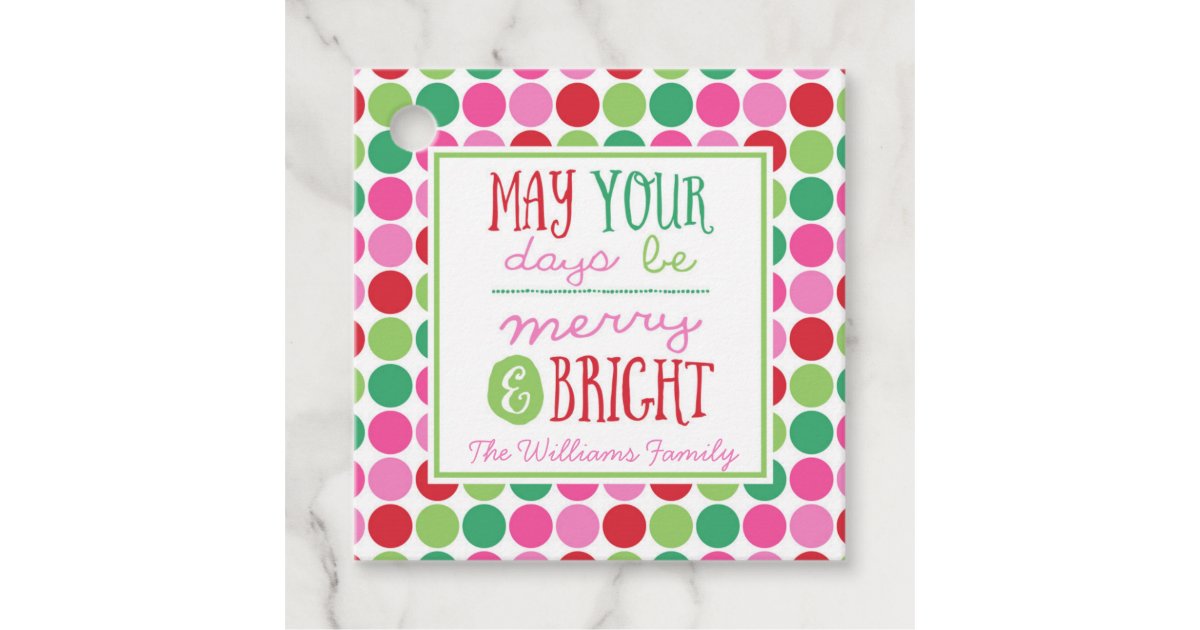 may-your-days-be-merry-and-bright-holiday-favor-tags-zazzle