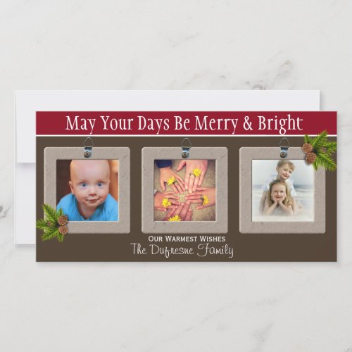 May Your Days Be Merry  Bright Holiday Card