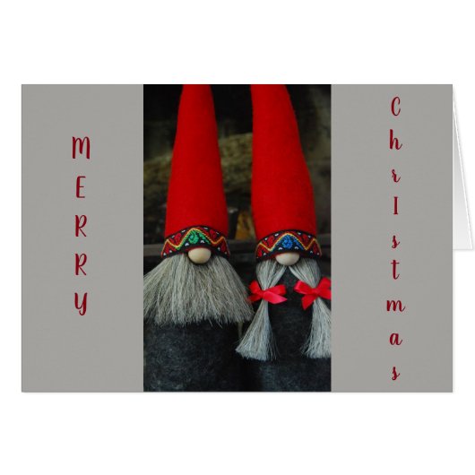 **MAY YOUR DAYS BE MERRY & SO BRIGHT** GNOME STYLE (Front Horizontal)