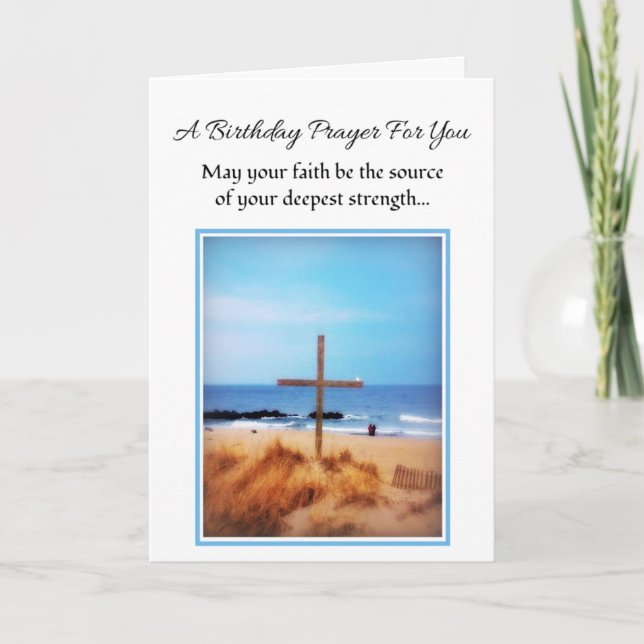 May Your Faith...Religious Birthday Card (Front)