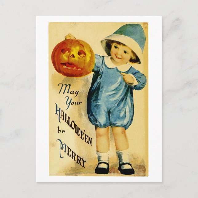 May Your Halloween Be Merry Holiday Postcard (Front)