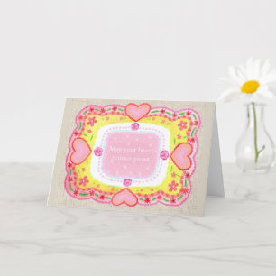 May Your Heart Remain Sweet Goodwill Wishing Card