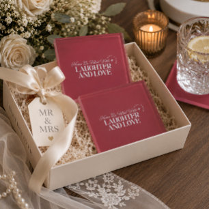 May Your Home Be Filled With Laughter & Love, Rose Glass Coaster