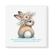 May Your Joy Be As Long As A Rabbit's Ears Cushion
