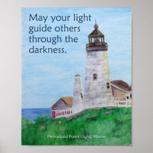 May Your Light Guide Others Through The Darkness Poster
