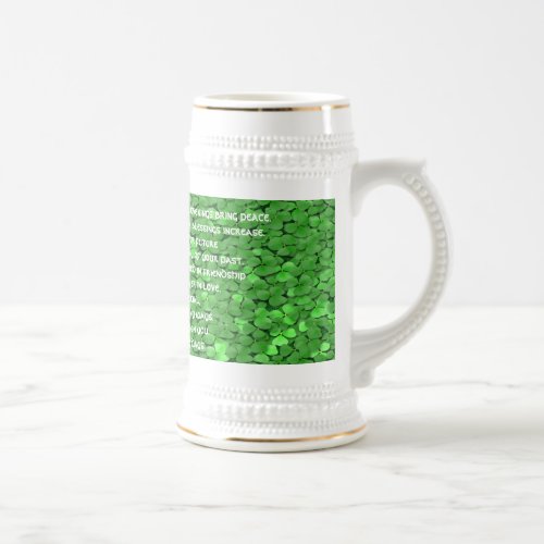 May your mornings bring joy and your evenings beer stein