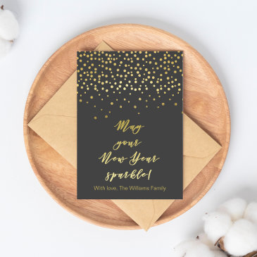 May your New Year Sparkle! Gold Sparkles