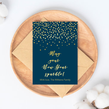 May your New Year Sparkle! Gold Sparkles