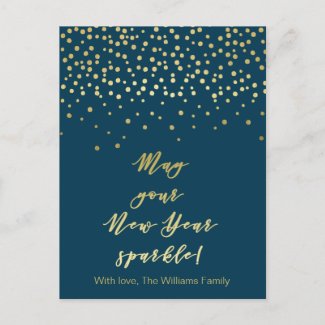 May your New Year Sparkle! Gold Sparkles