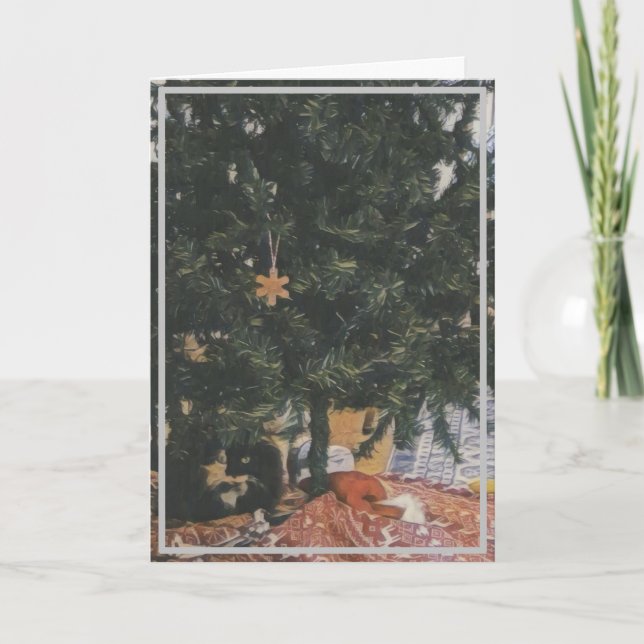 May your Tree Be Safe, and your Holidays be Bright Card (Front)