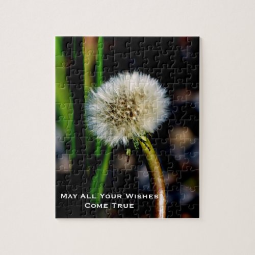 May Your Wishes Come True Dandelion jigsaw puzzle
