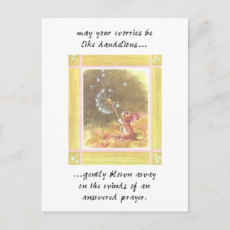 May your worries..... postcard
