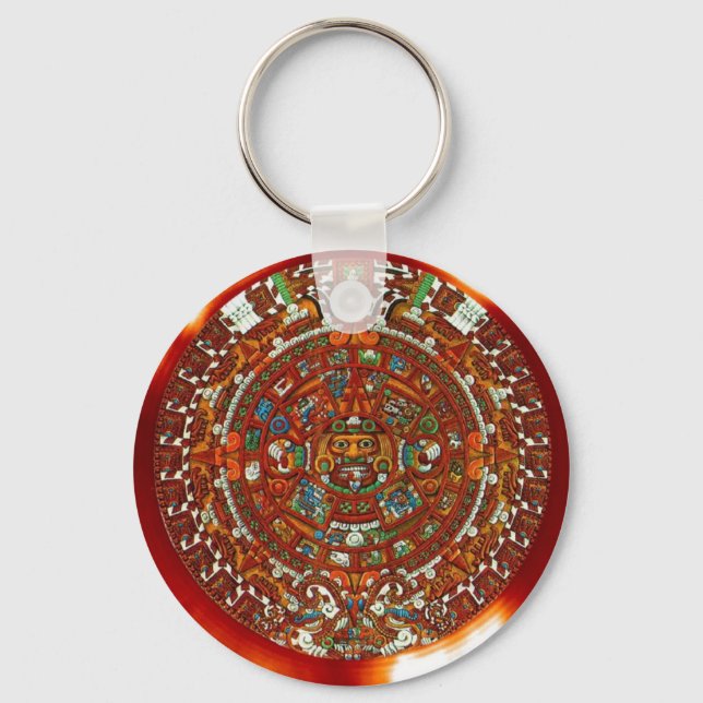 maya aztec calendar keychain (Front)