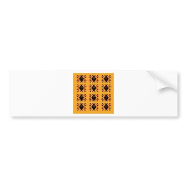 Maya / Aztec handdrawn Folk Summer vintage patter Bumper Sticker Maya / Aztec handdrawn Folk Summer vintage patter Bumper Sticker